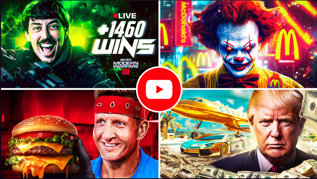 Click-Worthy Thumbnail Set — Gaming & Entertainment — YouTube Thumbnail result screenshot